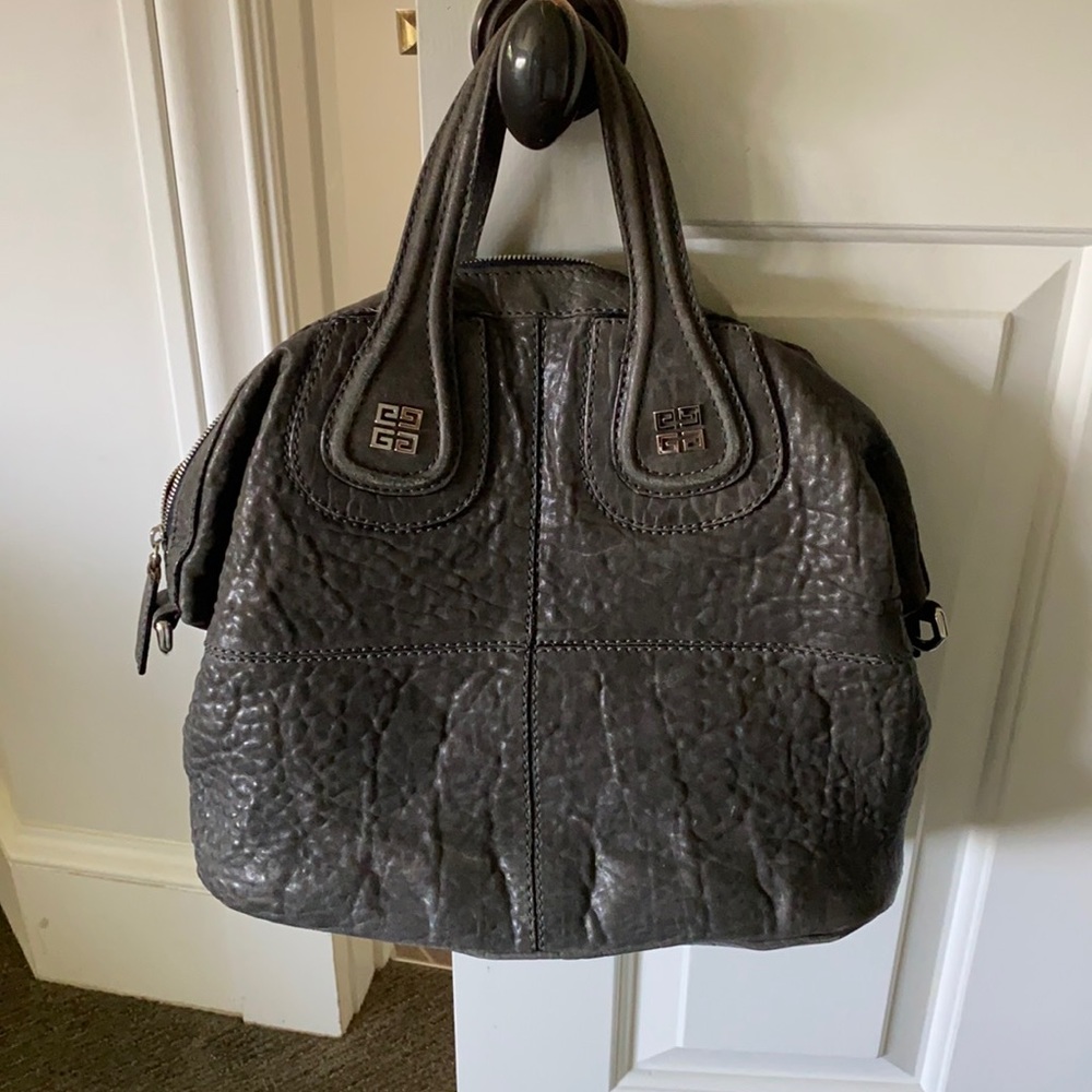 Givenchy Nightingale textured lambskin grey